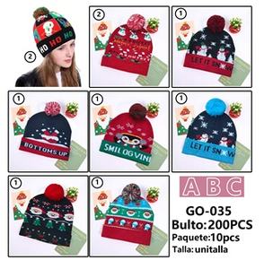 Gorro de Punto de Invierno para Mujer con Pompón, Estampado Let It Snow, Gorro Grueso de Acrílico, Estilo Casual - Product Image 3