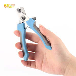 작은 동물을 위한 맞춤형 로고 친환경 스테인리스 스틸 및 플라스틱 발톱 네일 커터 애완 동물 미용 가위 - Product Image 2