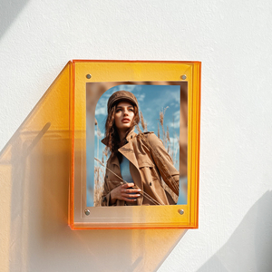 صندوق شفاف ، حامل صور من البلاستيك ، حامل عرض صور داخلي للمكتب والمنزل ، ديكور سطح المكتب - Product Image 1