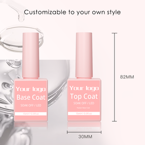 IPHF Caoutchouc Top & Base Coat Base Gel Sans Hema Et Top Coat Vernis À Ongles Uv Gel Top Coat No Wipe High Shine Diamond - Product Image 5