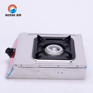 Cuisinière à gaz portable à brûleur unique en acier inoxydable, allumage manuel, utilisation facile pour hôtel, maison et extérieur - Product Image 2