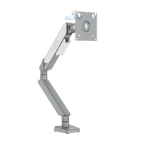 Support d'écran Zeno pour bureau, support ergonomique réglable en hauteur pour moniteur d'ordinateur de 17 à 32 pouces