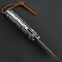 Couteau de poche damassé gravé au laser personnalisé chasse en plein air manche coquille rouge EDC Camping survie OEM couteau pliant