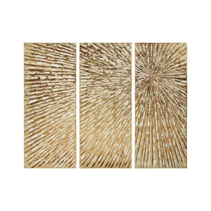 Élimine le soleil — ensemble de 3 pièces métallique peint à la main, Art mural, par Martin edds - Product Image 1