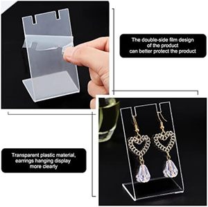 Factory Wholesale High Quality Custom L shaped Transparent Acrylic Earring Holder - Product Image 3