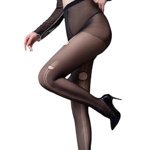 Femmes été Sexy sur le genou <span class=keywords><strong>bas</strong></span> hauts Transparent <span class=keywords><strong>Invisible</strong></span> jambe chaussettes combinaison longue mince Anti-arrachement solide Opaque - Product Image 4