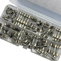Lot de 100 fusibles en verre à action rapide 5x20mm, kit assorti 0.2A 0.5A 1A 2A 3A 5A 8A 10A 15A 20A, ensemble de fusibles électriques mixtes