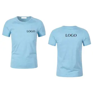 Sports Clothes Quick Dry Classic Blue T-shirt For Men With Dual Side Logo - Comfortable & Street Style