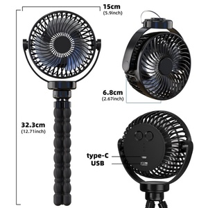 New Hot Handheld 5200mAh Fan USB Charging Portable Outdoor Fan Baby <b>Stroller</b> Fan - Product Image 5