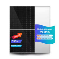 Vente directe d'usine Goosun 570w 575w 580w 585w 590w Système d'énergie de panneaux solaires portables