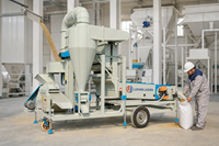 Nettoyeur de grains d'avoine pour usine de semences, petite machine à éventail d'air pour l'avoine, équipement compact et économique