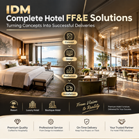 IDM Fabricant de mobilier hôtelier sur mesure 5 étoiles, ensembles de chambre d'hôtel OEM, têtes de lit, armoires et meubles de chambre pour projets mondiaux