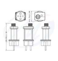 Alimentation LED étanche pour Noël 5V 1.0A 12V 0.5A, transformateur extérieur, adaptateur IP44, prise EU, OEM ODM