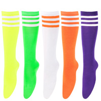 Chaussettes de compression fines pour jeunes CompresSocks, haute élasticité, sans couture, compression graduée, antidérapantes en silicone, hauteur genou, en nylon, pour l'extérieur