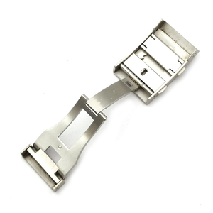 Bracelets de <span class=keywords><strong>montre</strong></span> élégants et ajustables Win-Win en acier inoxydable massif de 22 mm avec fermoir déployant pour montres automatiques - Product Image 3
