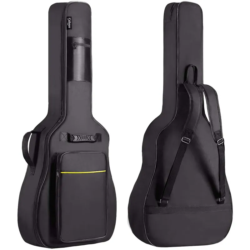 2023 उच्च गुणवत्ता वाले काले नायलॉन बास गिटार पैक गिग बैग गिटार गिग बैग