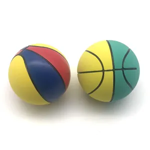kids mini natural rubber bounce basketball high bounce basketball game toy ball