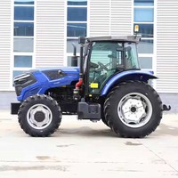 Tractor Agrícola de Servicio Pesado de 130 HP, Precio de Fábrica para Agricultura a Gran Escala
