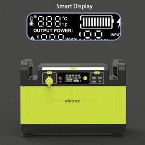 Station d'alimentation portable 1500W pour le camping - Station d'alimentation solaire haute capacité, batterie LiFePO4, MPPT, démarreur de secours, lampe de poche, utilisation automobile - Product Image 5