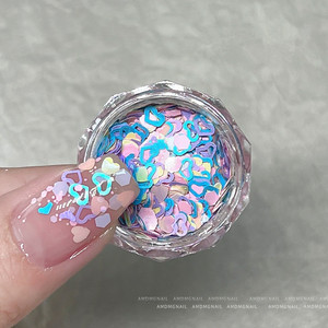 Brillo de Uñas 3D con Lentejuelas Rosas, Estrellas, Corazones y Hexágonos, Mezcla de Brillo para Uñas con Corazones y Estrellas - Product Image 5