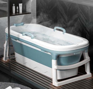 <span class=keywords><strong>Vasca</strong></span> da Bagno Pieghevole per Adulti, <span class=keywords><strong>Vasca</strong></span> Portatile per Immersione nel Ghiaccio da 52 Pollici per Adulti e Bambini con Coperchio - Product Image 5