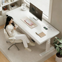 Bureau assis-debout électrique à double moteur large et réglable en hauteur pour la maison, le bureau et le gaming, disponible en gros