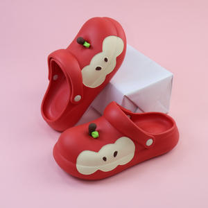 Zuecos Rojos para Mujer, Color Azul Claro, Suela Suave, Cómodos, Tipo Pantuflas, Tacón de 3 cm de Grosor Medio, para las Cuatro Estaciones - Product Image 3