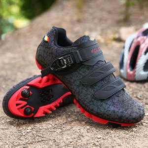 Chaussures de cyclisme lumineuses dynamiques pour hommes et femmes, semelle intérieure en carbone, maille respirante, plates sans système de blocage pour le cyclisme <span class=keywords><strong>sur</strong></span> <span class=keywords><strong>route</strong></span> et VTT, saison automne - Product Image 2