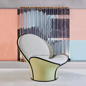 AOMISI CASA Meubles de luxe dans le hall de l'hôtel Cadre en fibre de verre Soucoupe volante Tissu Chaise longue de loisirs pour le <span class=keywords><strong>salon</strong></span> - Product Image 2