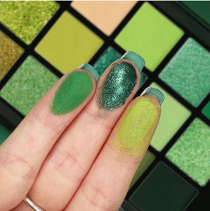 <span class=keywords><strong>Palette</strong></span> <span class=keywords><strong>di</strong></span> Ombretti Verde Personalizzabile con 15 Colori Opachi e Brillanti a Lunga Durata, Produzione OEM - Product Image 4