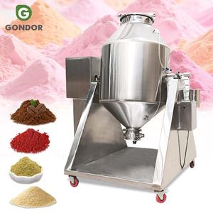 Mezcladora de Tambor Vertical Pequeña de Acero Inoxidable, Mezcladora Rotatoria de 20 kg para Polvo, Condimento, Especias, para Productos Secos - Product Image 1