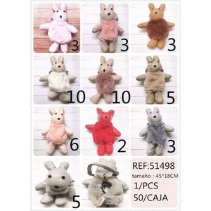 Portachiavi in peluche a forma di coniglio 45x18cm per cellulare - Product Image 3