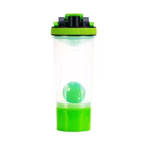Amazon ผู้ขาย TOP BPA ฟรีที่กำหนดเองโปรตีน Shaker ขวดที่มีสีสันพร้อม Handle