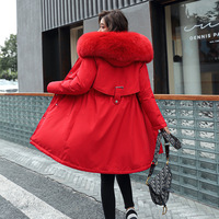 Manteau d'Hiver PASUXI 2026 pour Femme, Veste de Neige Épaisse et Chaude à Capuche avec Col en Fourrure, Manche Longue