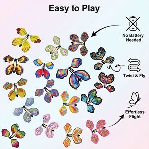 Accessoires magiques amusants pour papillons 3D volants à faire soi-même, papillons pliables, tours de magie, jouets anti-stress - Product Image 4