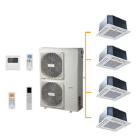 Système de climatisation commercial multi-split 12000 Btu 18000 Btu 24000 Btu avec 5 unités intérieures connectées
