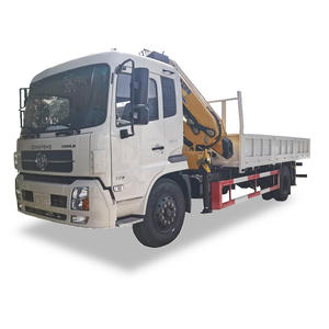Dongfeng 4*2 8-Ton Linker Aandrijving Vrachtwagen Gemonteerde Kraantransporter Vouwboom Kraanwagen - Product Image 1