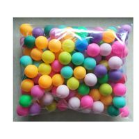 Lot de balles de ping-pong multicolores sans couture en plastique pour jeux de carnaval et décoration de fête