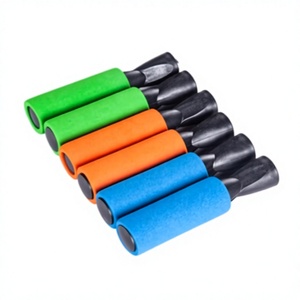 Corde à sauter bleue avec poignées en mousse noire 2,5 m – Durable, unisexe, pour exercices de gym, réglable, emballage portable, matériau personnalisable - Product Image 3
