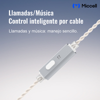 Auriculares Miccell Estéreo HiFi con Micrófono, Control de Llamadas y Música, Ideales para Juegos y Música
