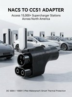Nouvel adaptateur de chargeur rapide Tuochi DC 500A 1000V NACS vers CCS1 avec gestion thermique intelligente IP67 pour tous les modèles de véhicules électriques CCS1