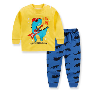 Combinaison longue en coton 100% pour enfants 2022, pyjama <span class=keywords><strong>pas</strong></span> <span class=keywords><strong>cher</strong></span> pour hommes et femmes, <span class=keywords><strong>sous</strong></span>-vêtements pour bébé à motifs de dessins animés, ensemble deux pièces - Product Image 4