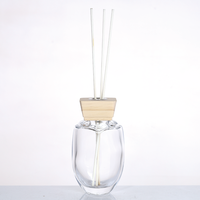 Bouteilles de diffuseur de parfum personnalisées en usine, 50 ml, 300 ml, vides, écologiques, durables, avec bouchon en bois, couleur et logo personnalisés