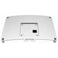 Coque arrière de terminal de point de vente pliable en aluminium moulé sous pression, revêtement poudré, usinage CNC personnalisé, OEM