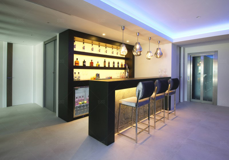 Custom Home Bar Counter Set - Modern Design & Durability