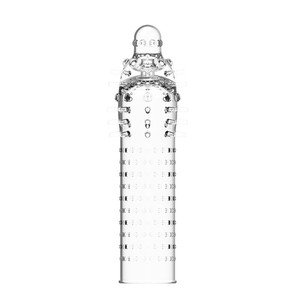 Vente en gros d'exportation de jouets sexuels, manchon en cristal en forme de dent de loup, manchon de retardement physique, manchon d'agrandissement et d'épaississement du pénis, manchon pour le sperme - Product Image 5