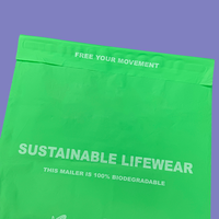 Sac d'expédition personnalisé biodégradable et compostable en PLA, PBAT et amidon de maïs – Sac polyvalent pour envoi postal