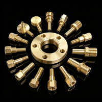 Pièces usinées CNC en aluminium industriel sur mesure à 5 axes, petites pièces en laiton, usinage CNC de haute précision