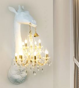 Hiện đại sáng tạo Deer Head LED Tường đèn E27 cơ sở Đèn sàn treo Mặt dây chuyền cho nhà khách sạn biệt thự trang trí nội thất - Product Image 2