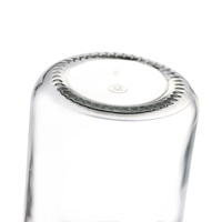 Qualité Abordable, Pots en Verre Ronds avec Couvercles à Vis en Métal pour Miel et Confiture, 100 ml, 120 ml, 180 ml, 280 ml, 380 ml, 500 ml